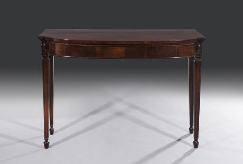 superb late 18th century george iii period bowfront serving or console table
