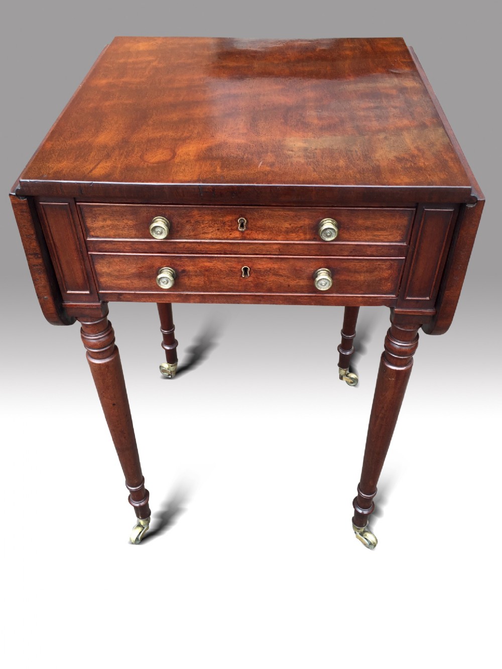 regency mahogany dropleaf table