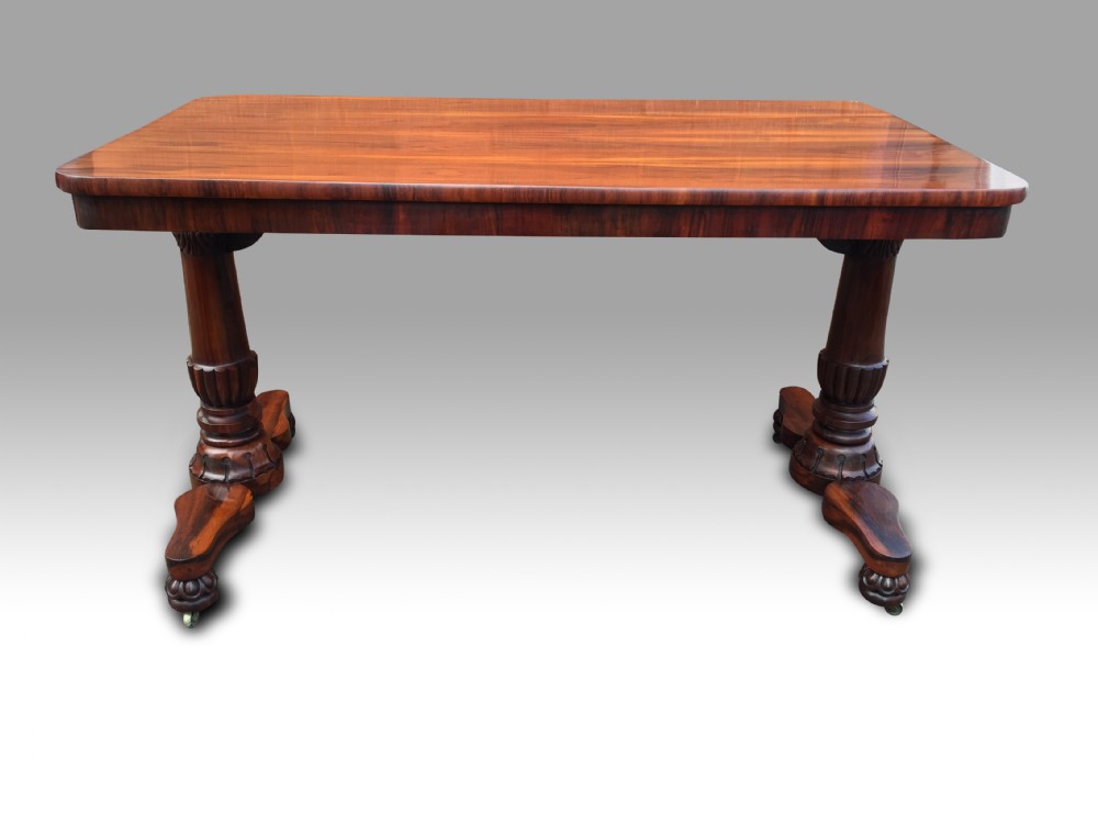 superb quality goncalo alves library table attributed to gillows