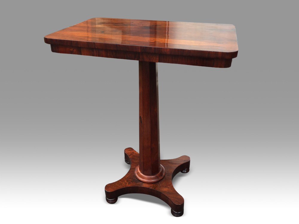 a fine william iv rosewood occasional table