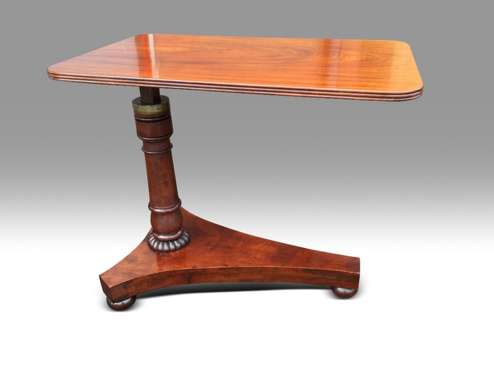 regency mahogany adjustable reading table