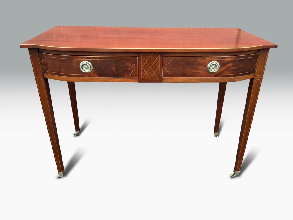 a fine george iii mahogany inlaid side table