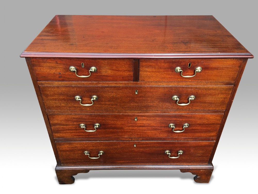 a george iii mahogany chest of drawers
